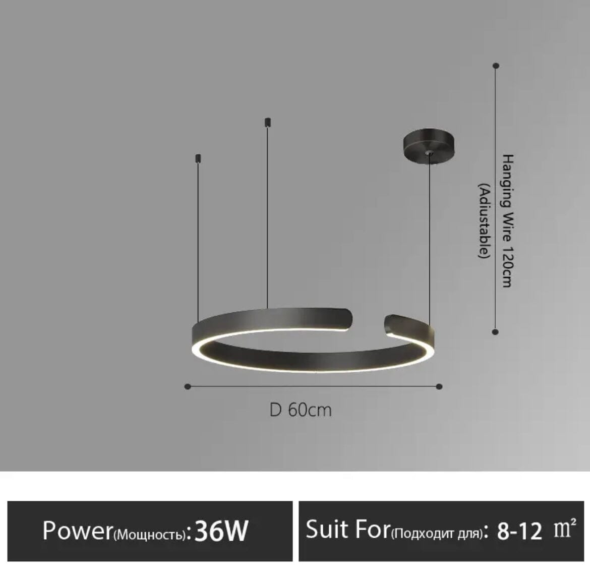 Liora Nordic Ring Chandelier With Elegant Modern Lighting
