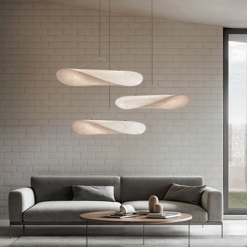 Vertigo-Blatt-Kronleuchter — Pendelleuchte in Kartoffelchip-Form