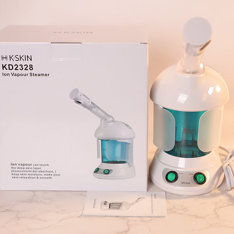 Professionele nano-ionische gezichtsstomer — uitschuifbare 360° draaibare arm