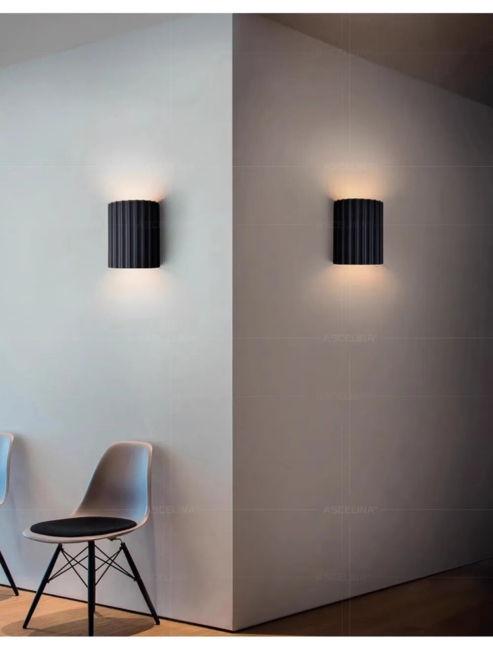 ArtiGlow modern vägglampa i harts — mjuk stämningsbelysning