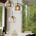Lyrael Glas Pendelleuchte für Esszimmer im Vintage-Stil