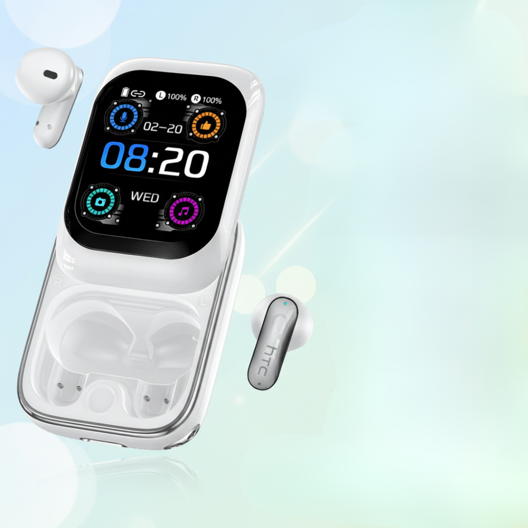 سماعات أذن لاسلكية بتقنية Bluetooth من HTC NE48 — تشغيل غامر وجودة مكالمات واضحة