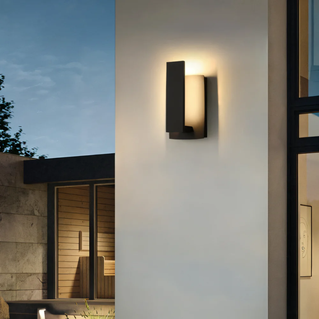 AstraLume Minimalist Exterior Wall Light With LED Glow That Feels Warm