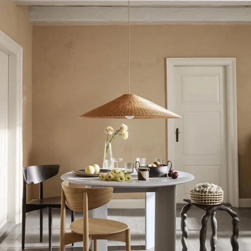 EverBamboo LED Hanging Pendant Light For Scandinavian Ceiling Decor