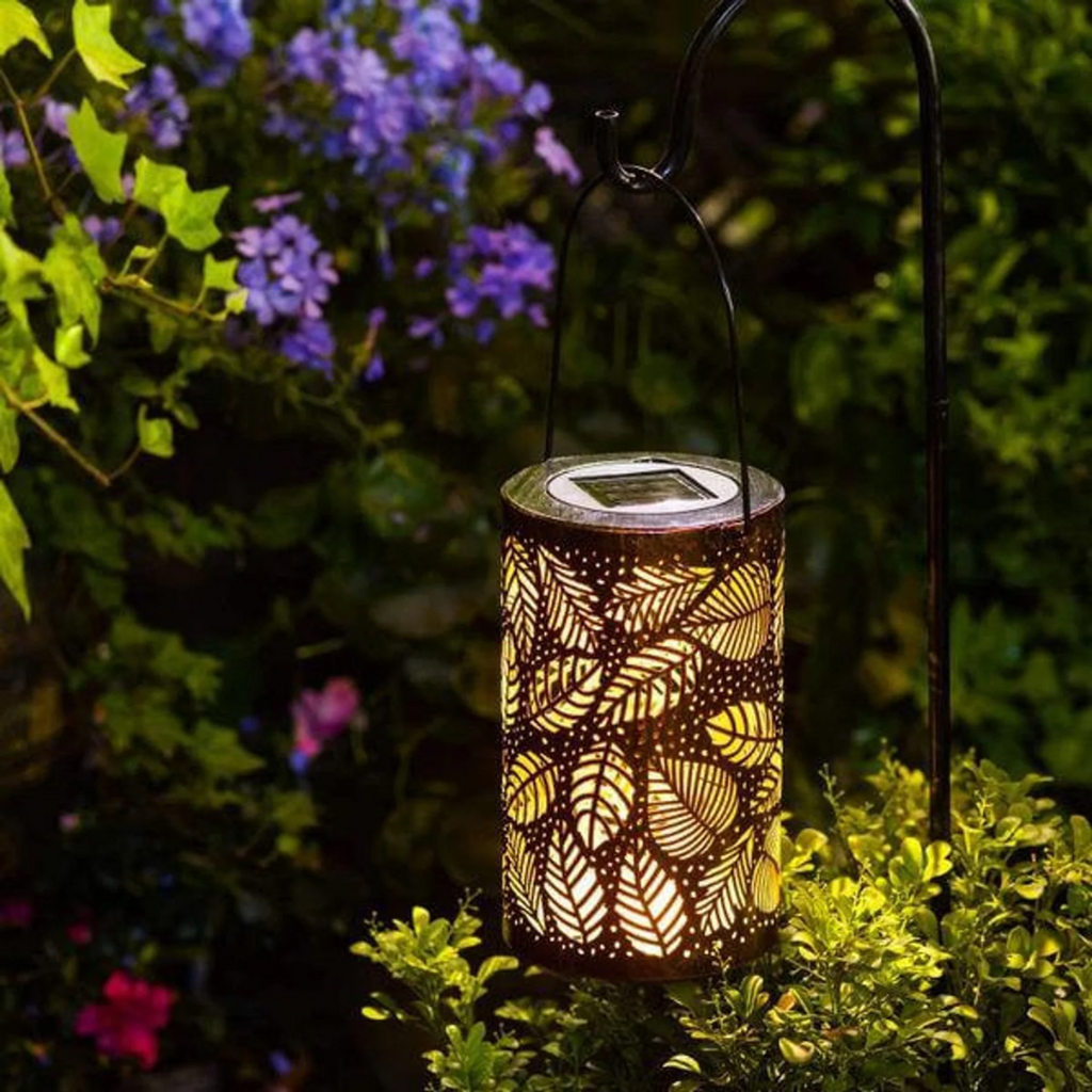 SylvaLeaf Solar-Wegeleuchte mit Blattmotiv, Gartenlicht