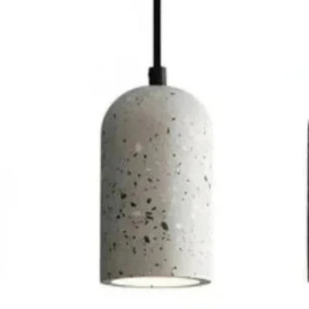 NovaCrest Cement Pendant Luminaire With Industrial Style For Dining And Living