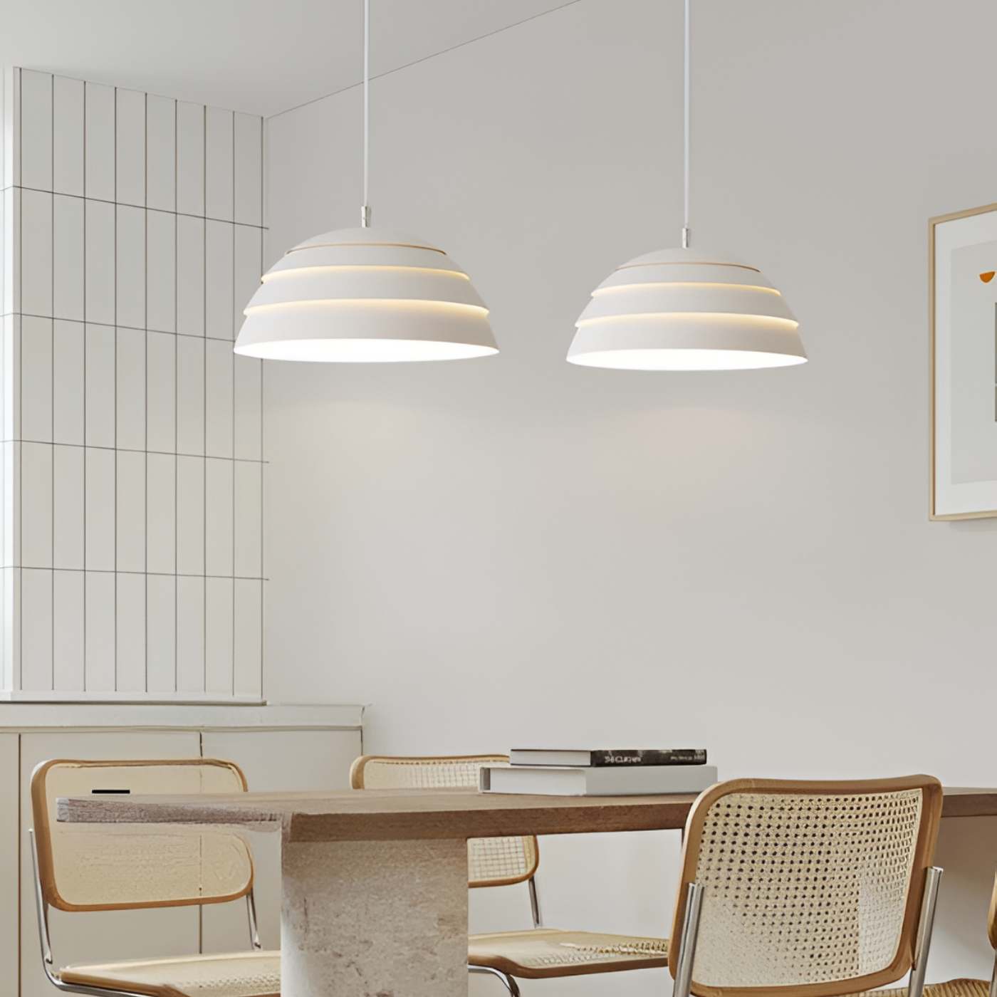 LumaNova Modern Pendant Ceiling Light With Minimal Dome
