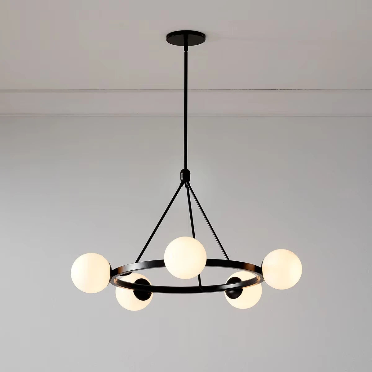 Lyra Nordic Five Light Ceiling Chandelier For Dining Rooms