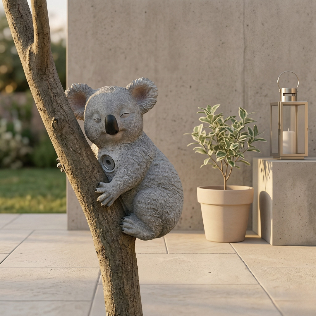 Koala Garden Swing Figurine — 4.5-Inch Miniature Sculpture