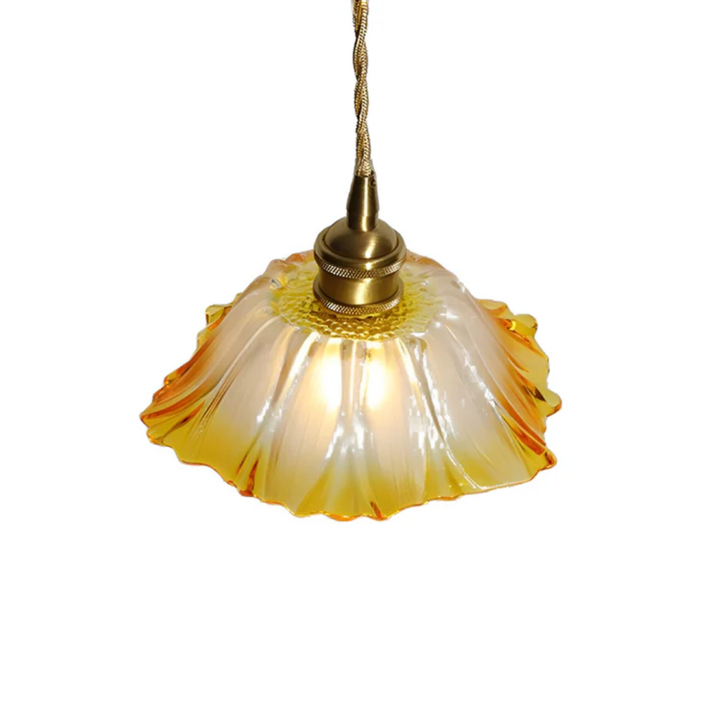Lotus Lumen Pendant Glass Lamp For Dining Table Home Lighting