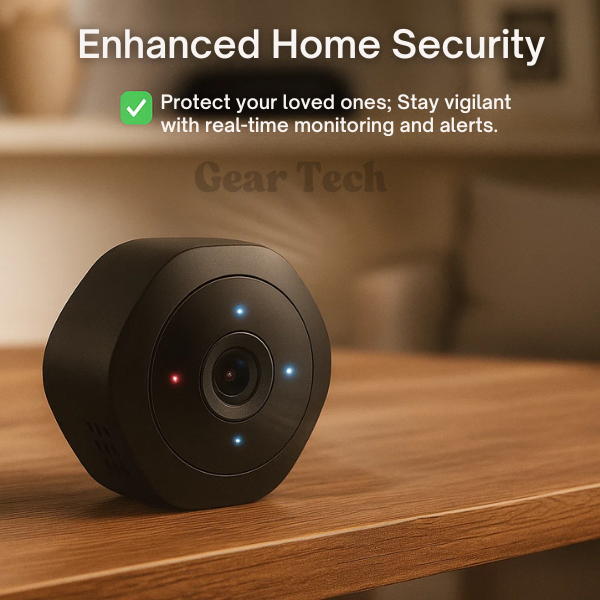 Nexara Mini Security Camera — 1080P HD, Night Vision, Two Way Audio, 30 Feet
