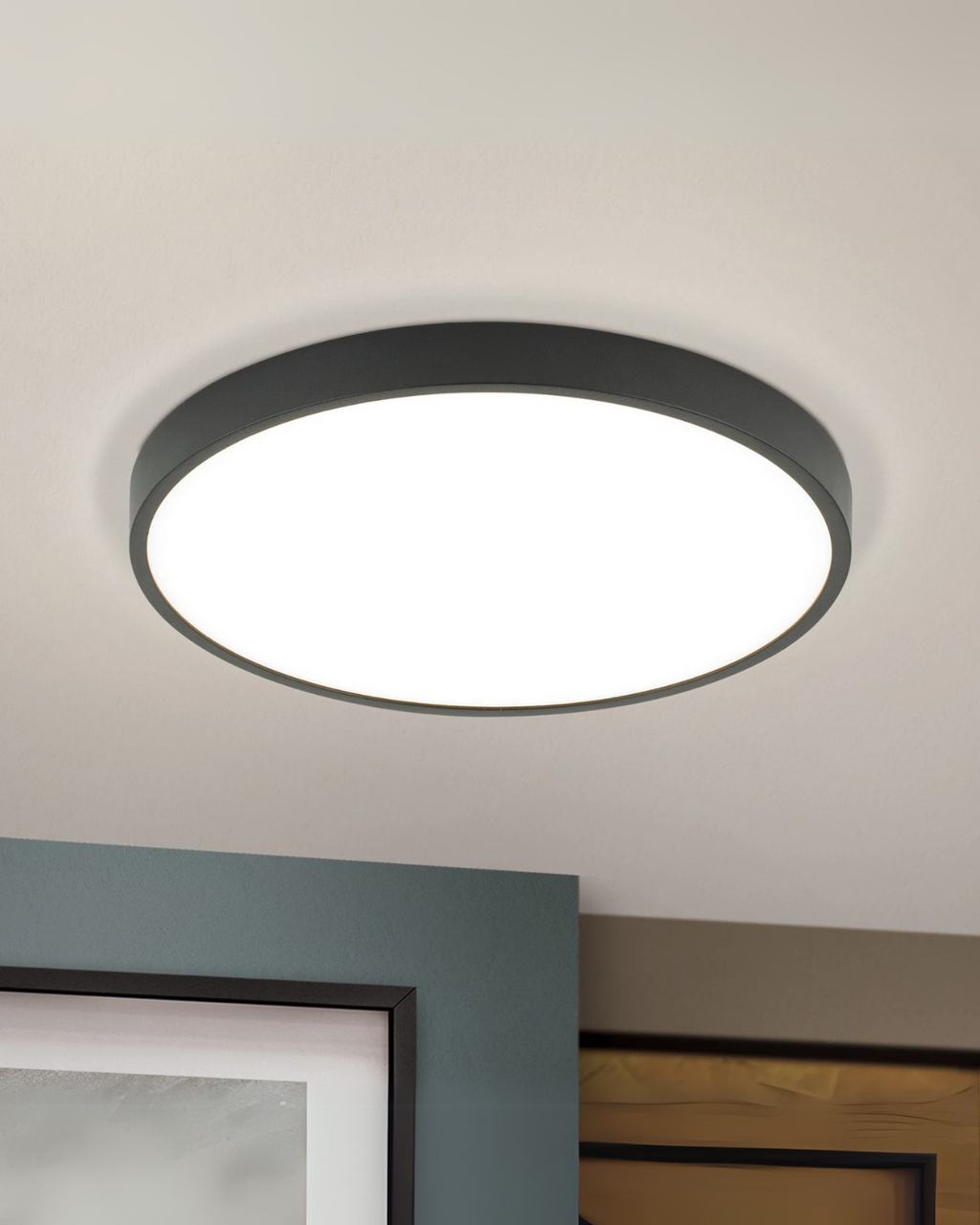SolaraLume Minimal Modern Ceiling Light With Warm Ambient Glow
