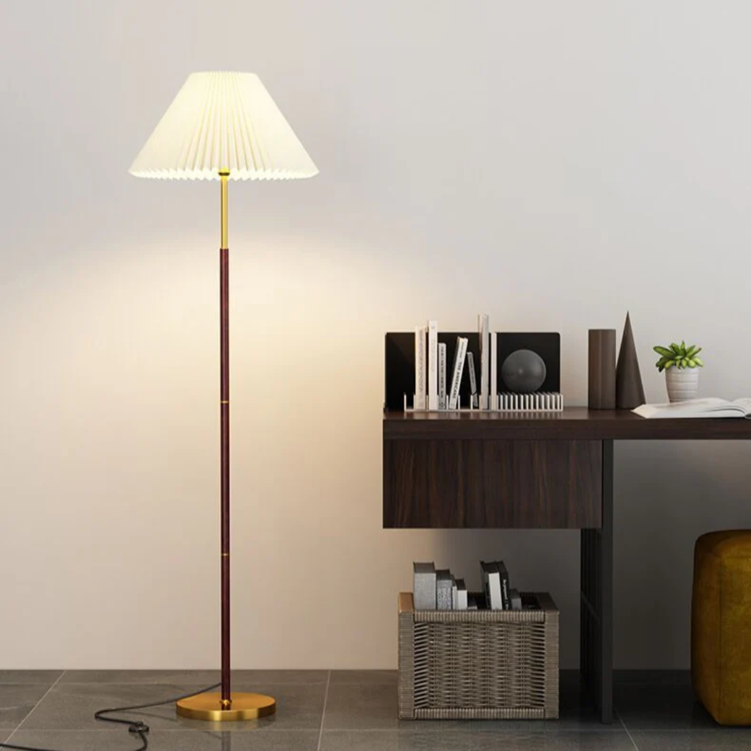 Aurea Floor Lamp With Rice Paper Panel And Gentle Warm Glow