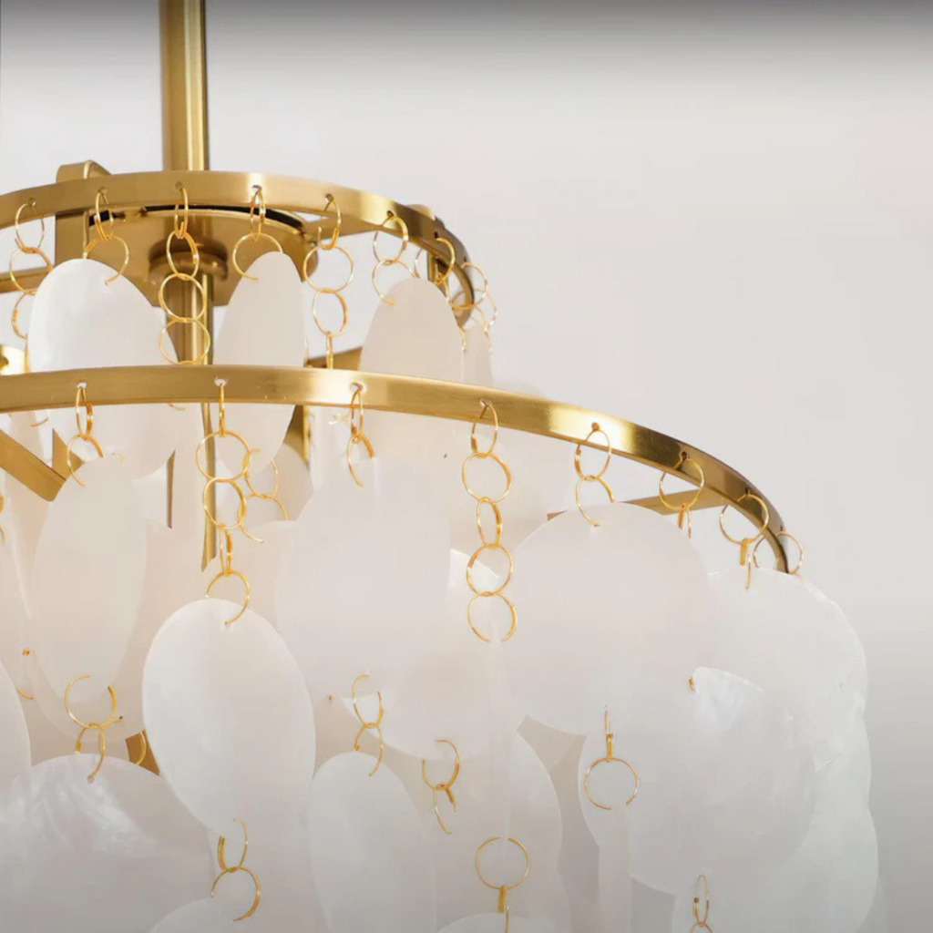 Suspension Seashell par Kirrea avec lueur vintage pour salles à manger