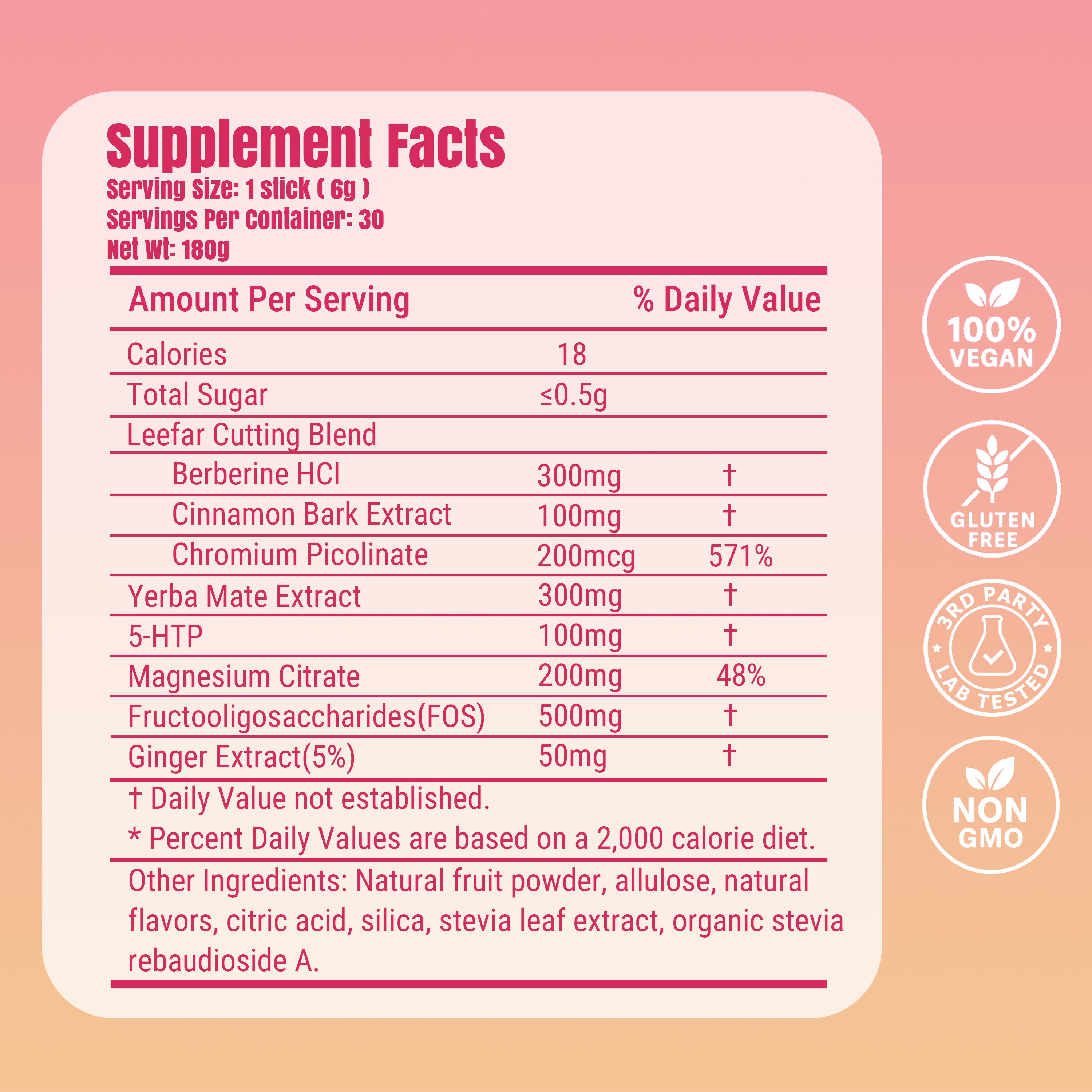 Craving Control & Metabolism Support Drink Mix | Cutting Mix