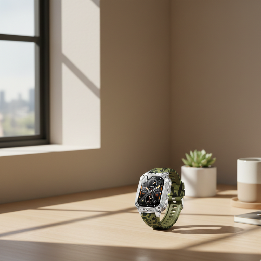Voděodolné fitness chytré hodinky — AMOLED displej, nepřetržité sledování aktivity