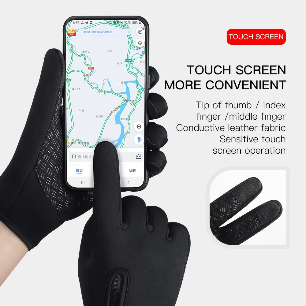 Gants chauffants électriques de cyclisme et de ski pour hommes et femmes