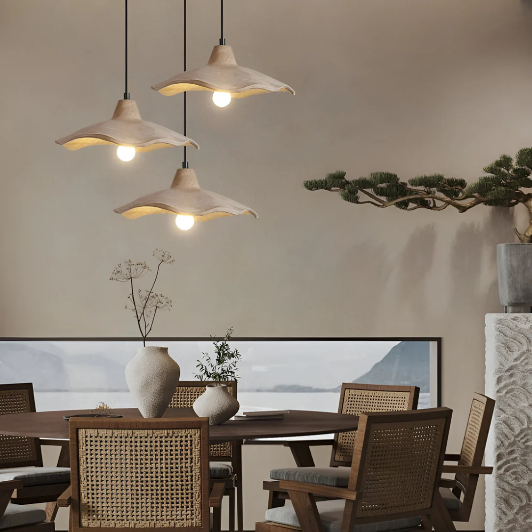 Nolara Wabi-Sabi Concrete Pendant Light For Dining Table