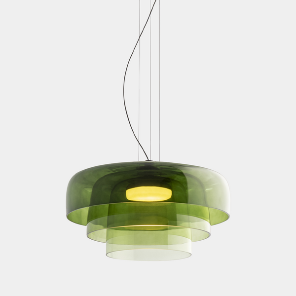FjordLumen Glass Pendant Lamp — Distinctive Handcrafted Ceiling Light Fixture
