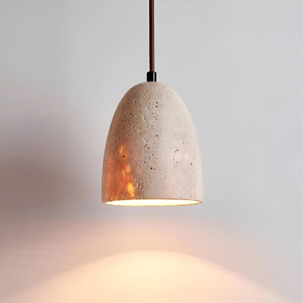 Averin Travertine Retro Pendant Light For Dining Spaces