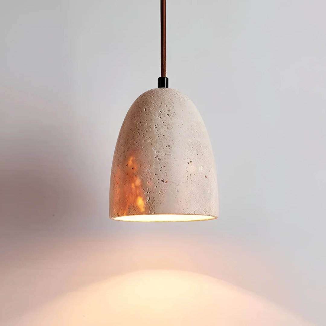 Averin Travertine Retro Pendant Light For Dining Spaces