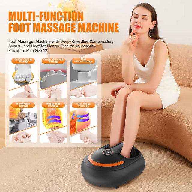 Soluna Fußmassagegerät – 360-Grad-Massage mit mehreren Massagefunktionen und wohltuende Tiefenwärme