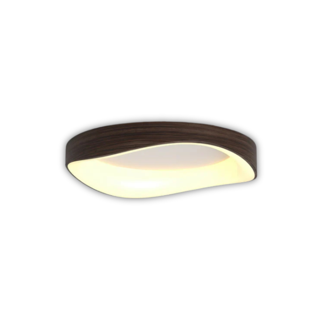 Vestra Nordic LED Ceiling Fixture Showcases Wood And Clear Acrylic Finish