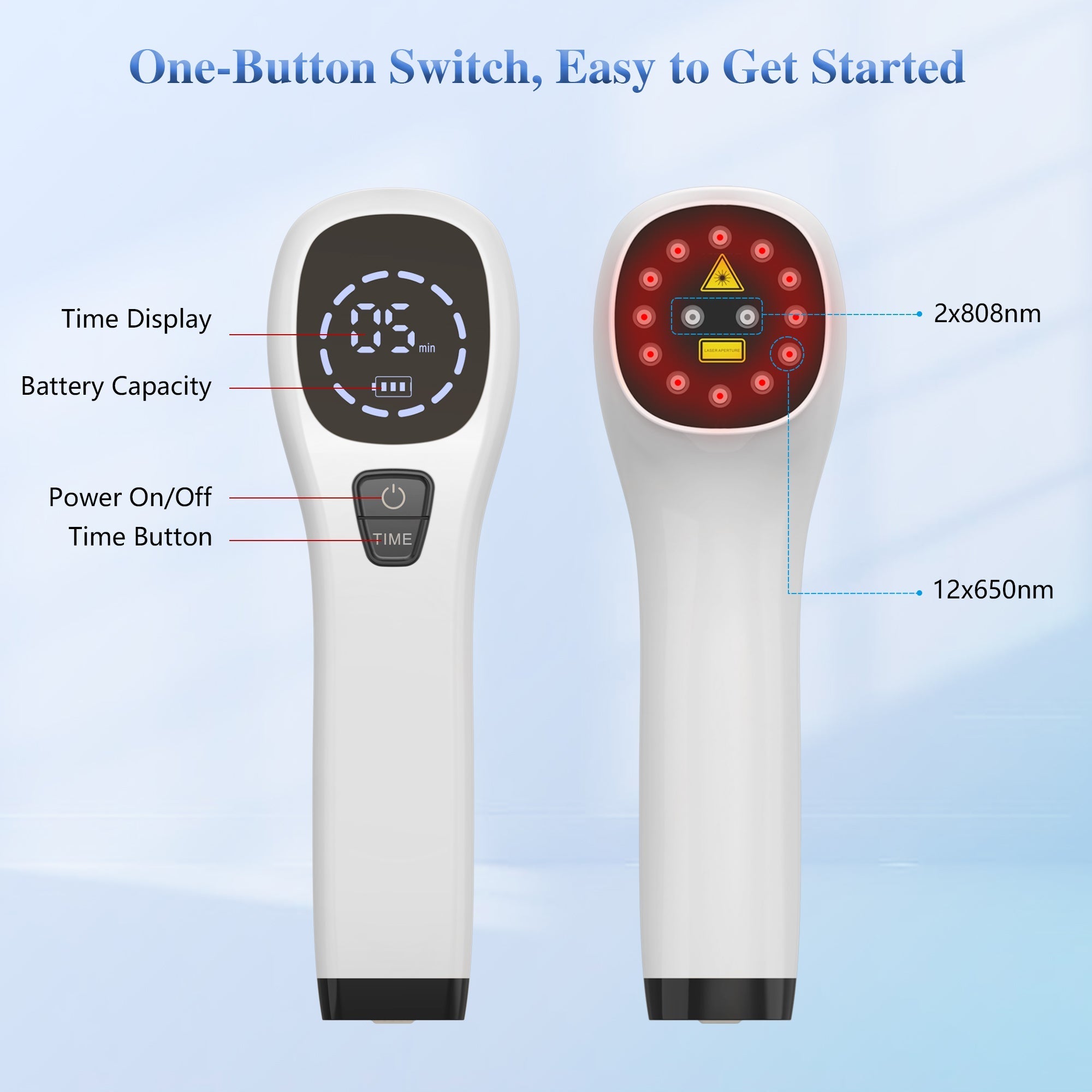 Handheld Portable Red Light Laser Therapy Device