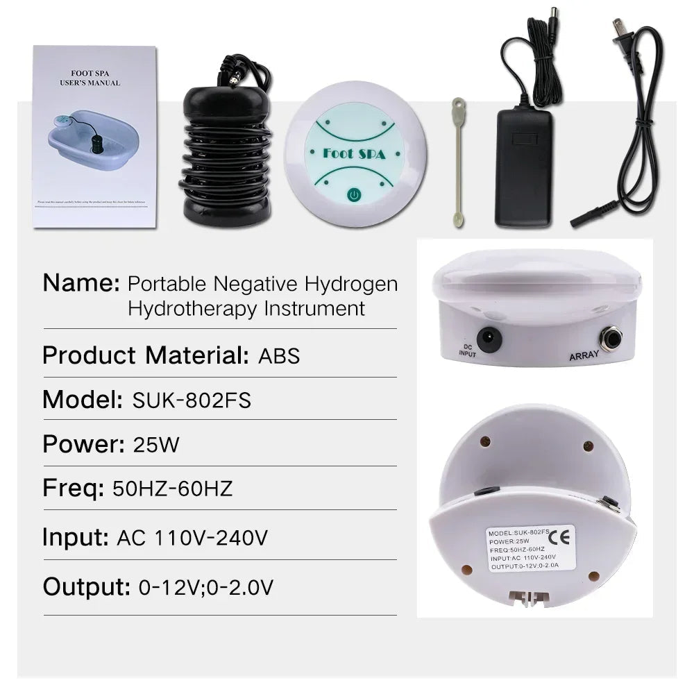Ion Pure Ionic Detox Foot Bath — Toxin-Flushing Soaking Basin