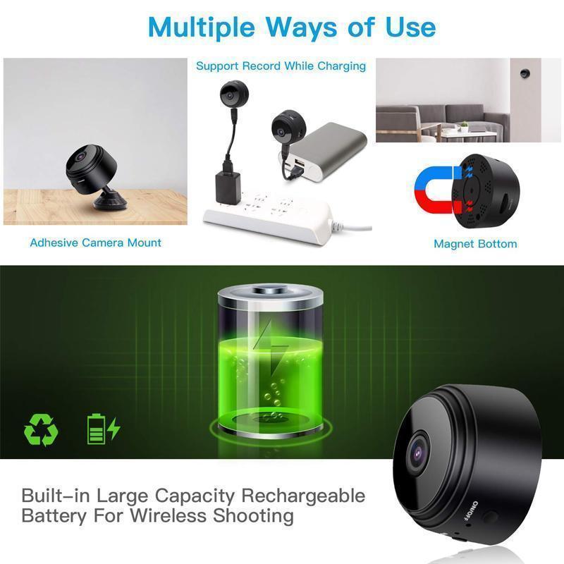 Kamera Nova Mini WiFi 1080p z mocowaniem magnetycznym — bezpieczeństwo w kamperze i domu