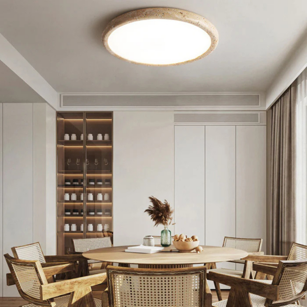 TerraStone LED-lys med naturligt stentag til stue