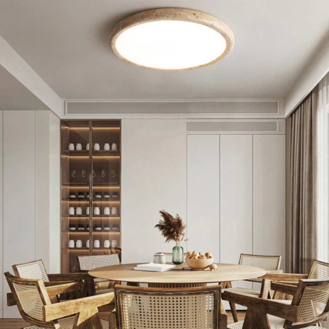 TerraStone LED-lys med naturligt stentag til stue