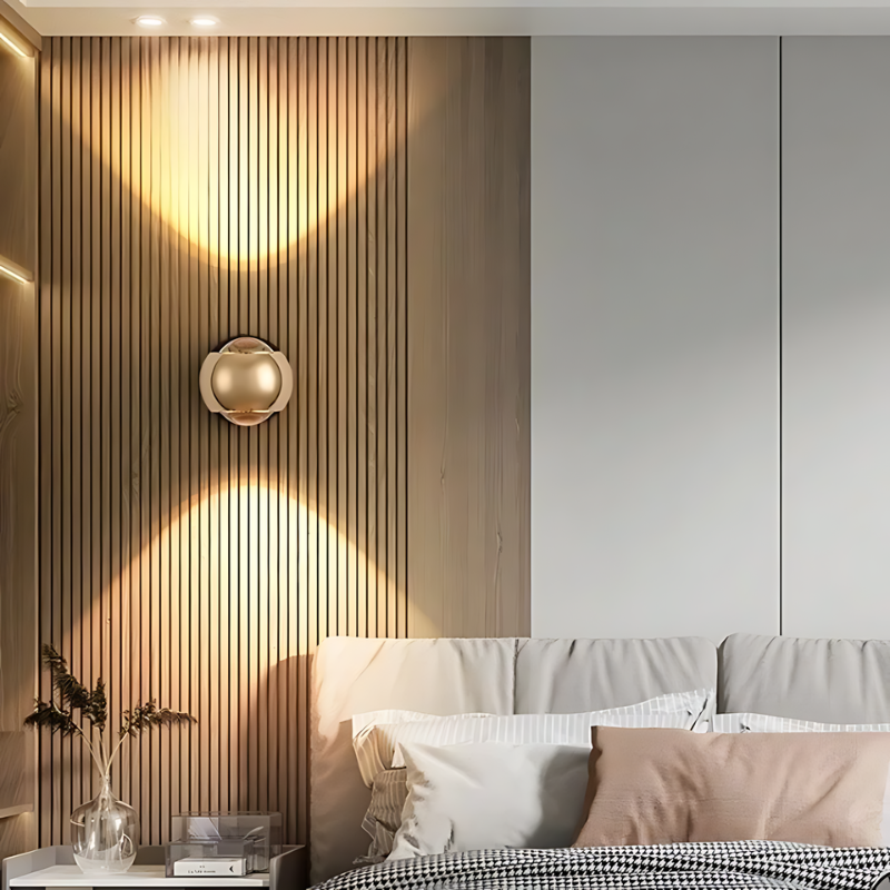 LED nástěnné svítidlo NovaPulse s otočným úhlem 180 stupňů pro obývací pokoje  