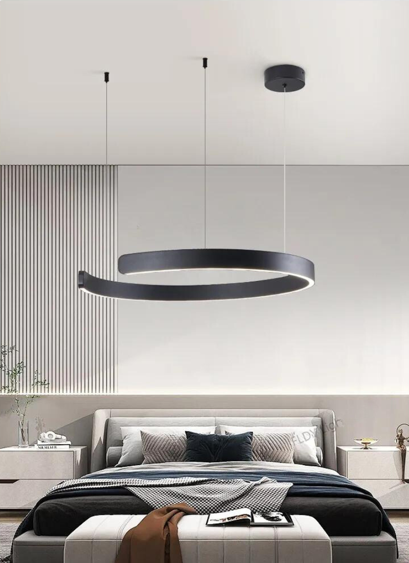 NordicGlow rund LED-lysekrone — myk, justerbar belysning