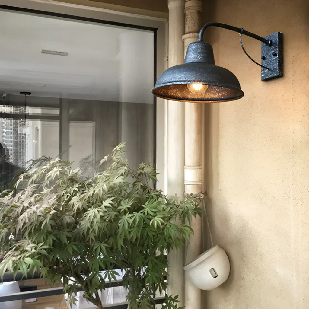 Ravelon Outdoor Lantern For Patio In Vintage Industrial Style By Aerolux