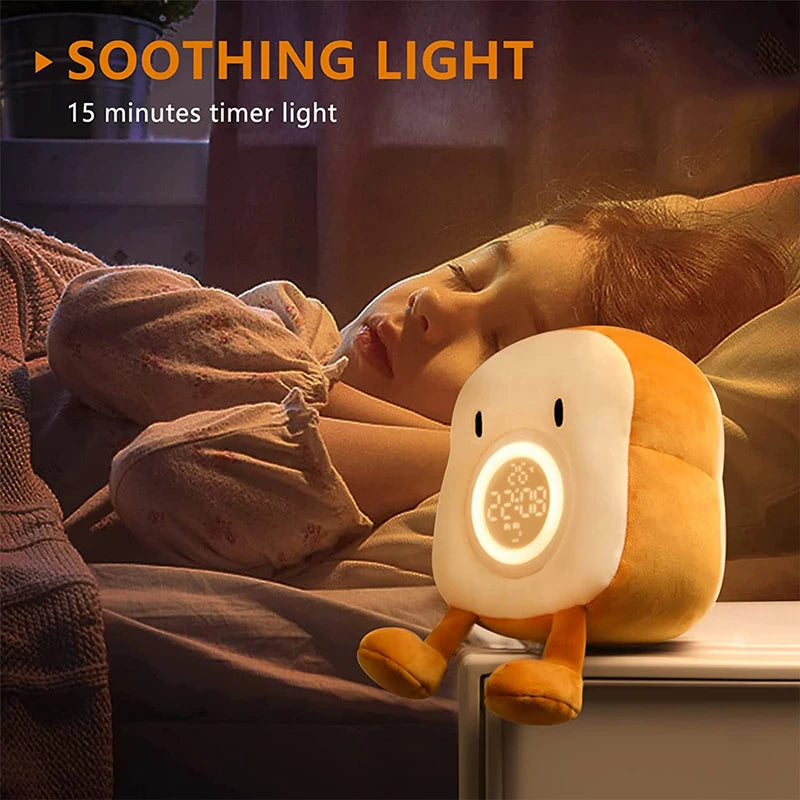 Peluche-relógio despertador com luz de presença | Filindra