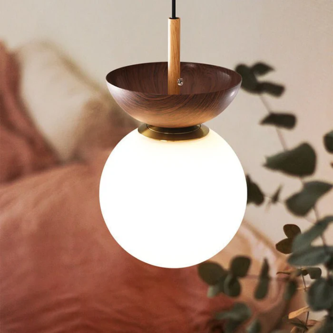 LyraLumen Japanese Style Dining Pendant Lamp With Three Separate Color Temperatures