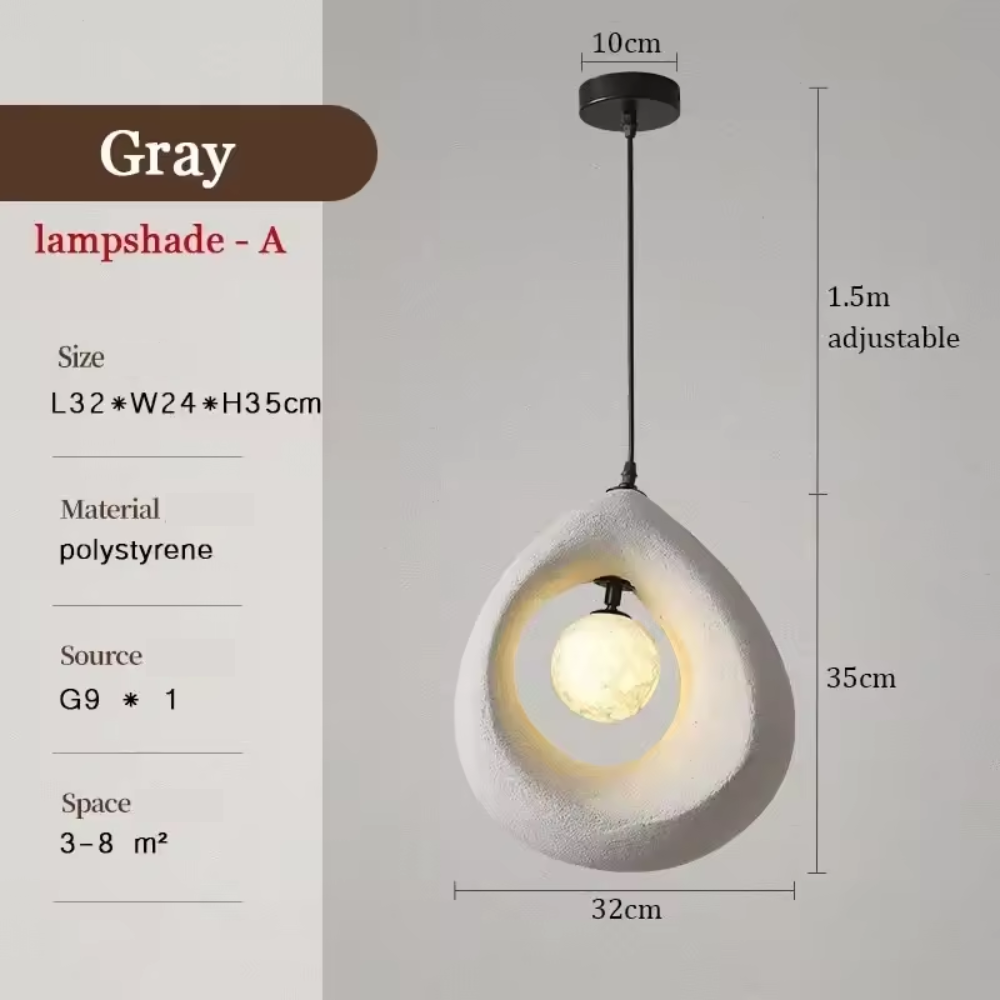 Arata Minimalist Pendant Light With Wabi Sabi Style For Homes