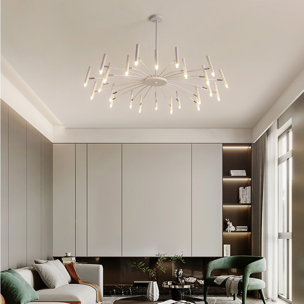 EvetteLuxe modern LED-taklampa — finish i guld och svart