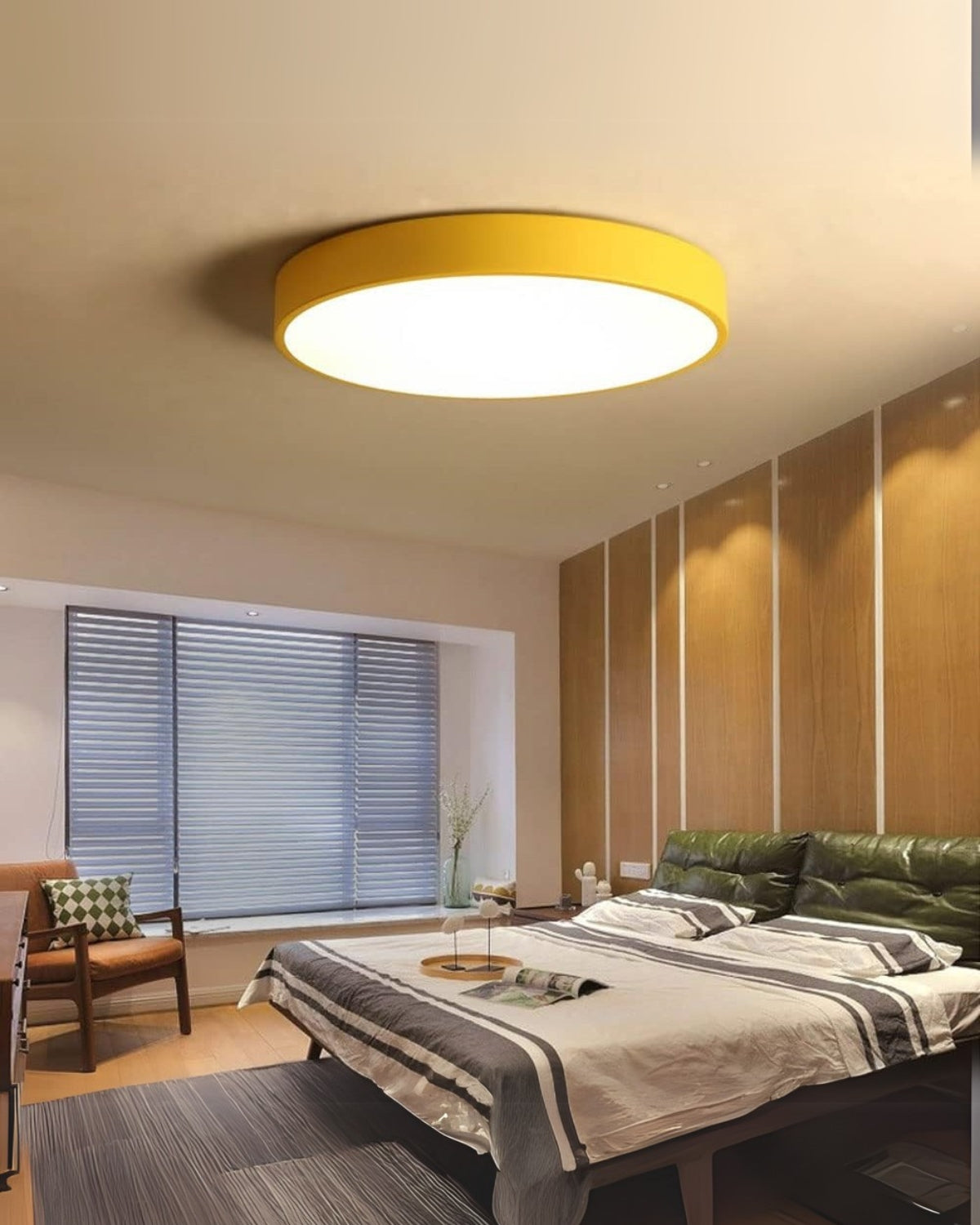 SolaraLume Minimal Modern Ceiling Light With Warm Ambient Glow