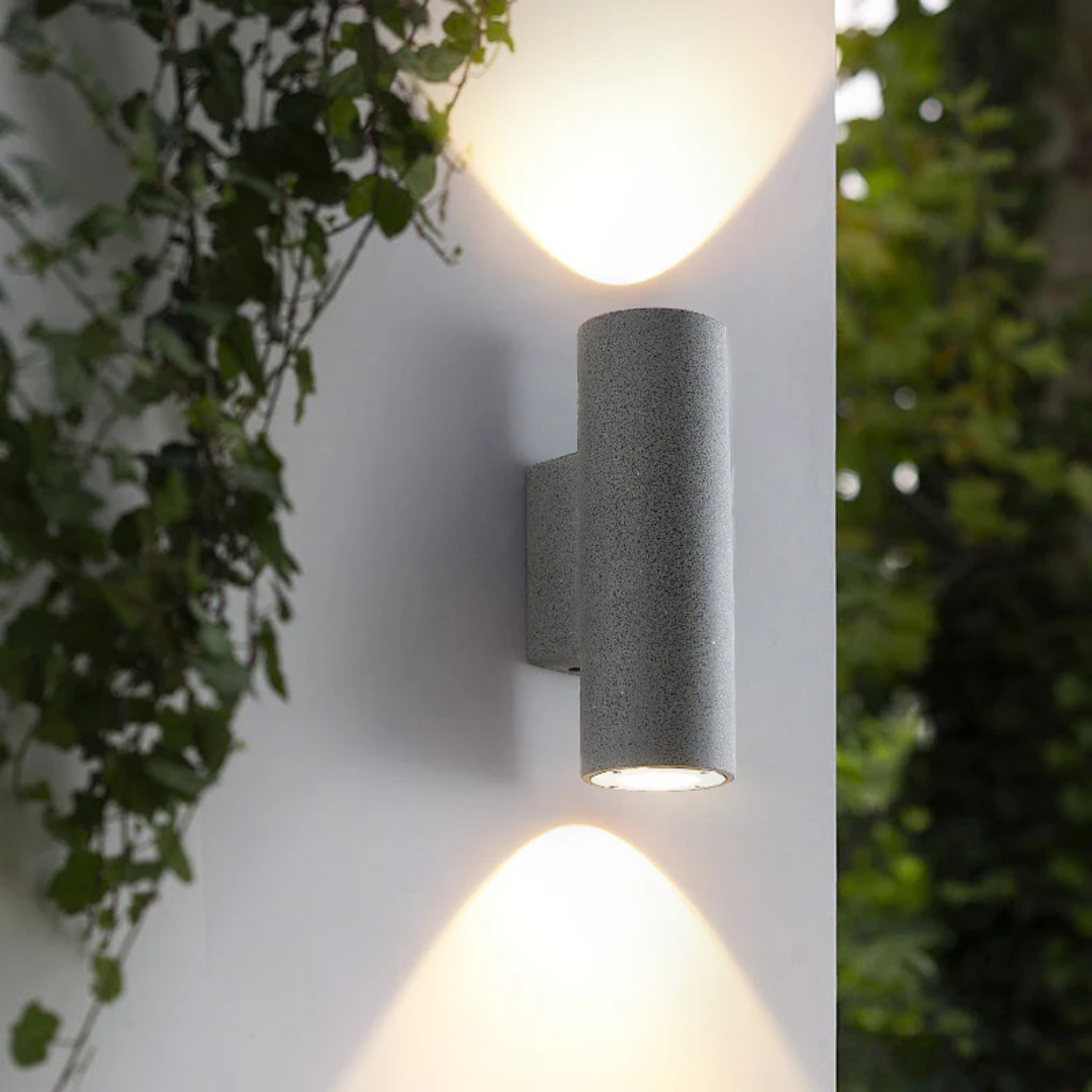 Astra Exterior Wall Light Weatherproof Cement And Acrylic