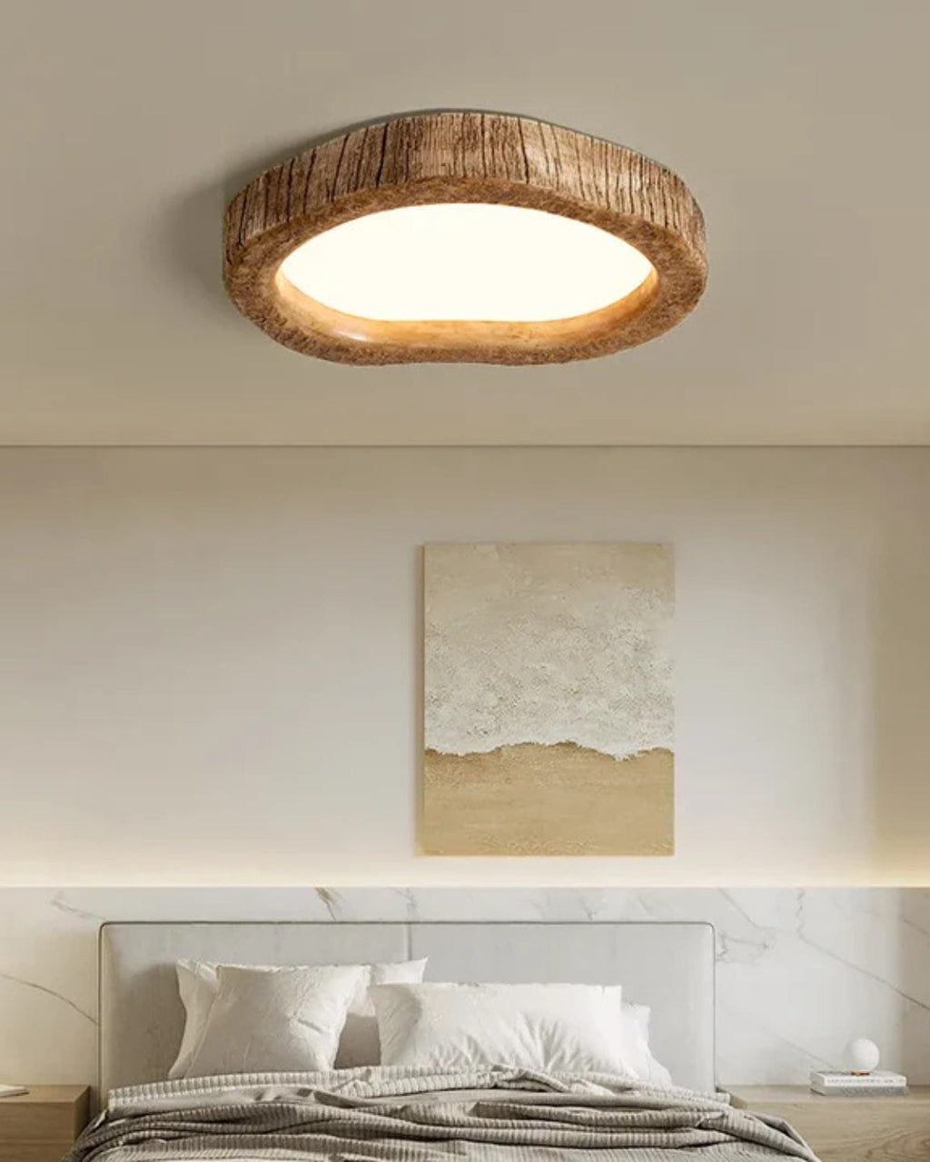 NovaOak Ceiling Light With Subtle Warm Glow For Modern Homes