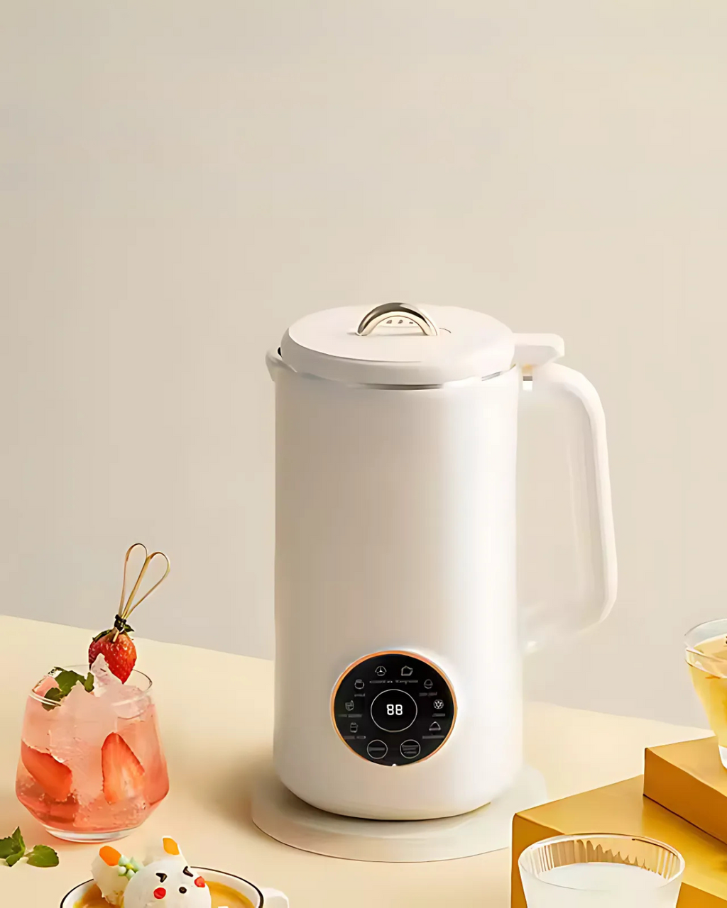 Nutriva Mini Almond, Cashew and Oat Milk Maker — Touchscreen Controls, Multiple Presets