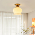 PetalLume LED Vintage-Deckenleuchte, floral inspiriertes Design  