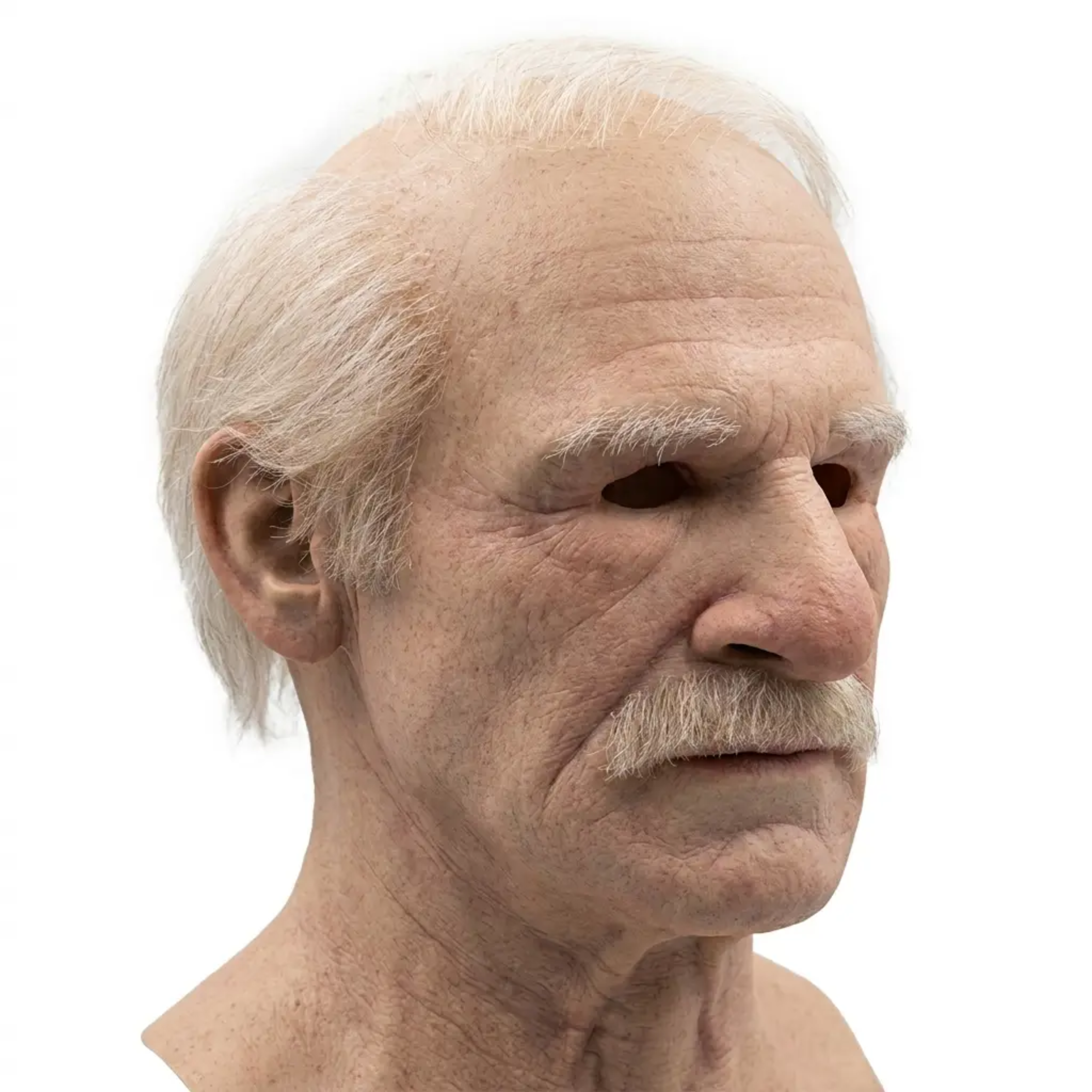 Creepy Old Man Mask – Realistic Latex Halloween Mask for Adults