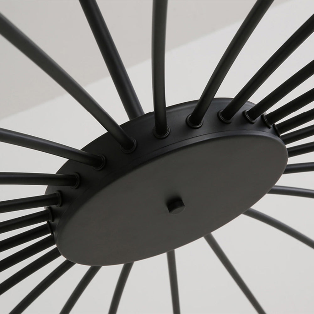 EvetteLuxe modern LED-taklampa — finish i guld och svart