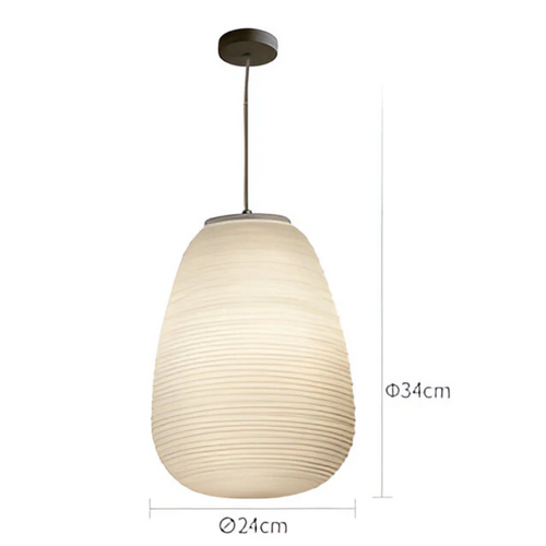 Asteri Opal Nordic Glas Pendelleuchte für Esszimmer-Ambiente