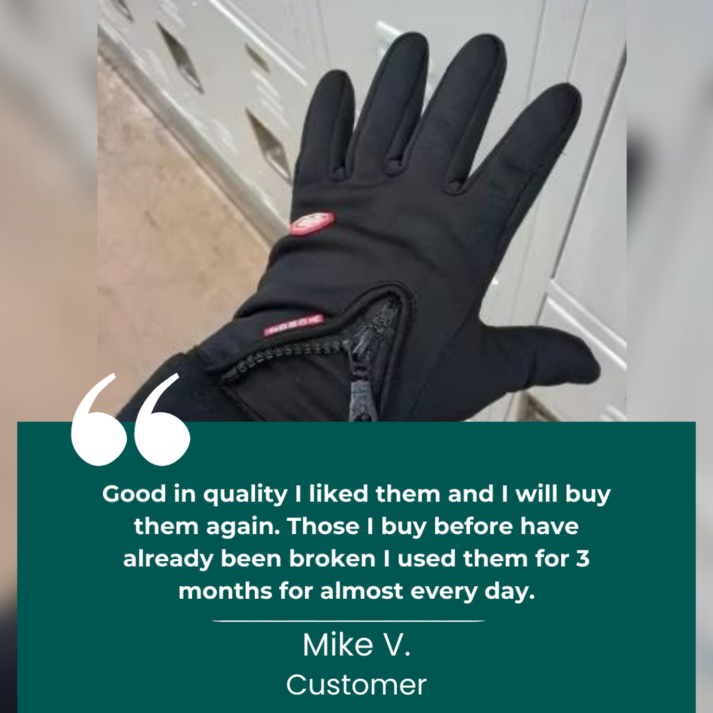 Gants tactiles thermiques imperméables — Design flexible pour temps froid