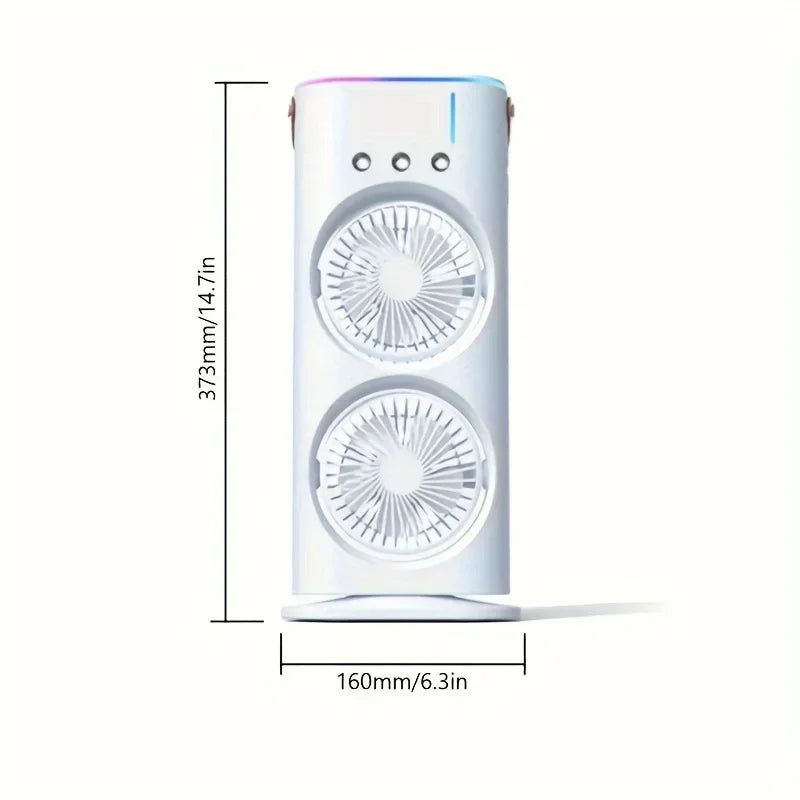Double Head Portable Air Conditioner Fan | Filindra