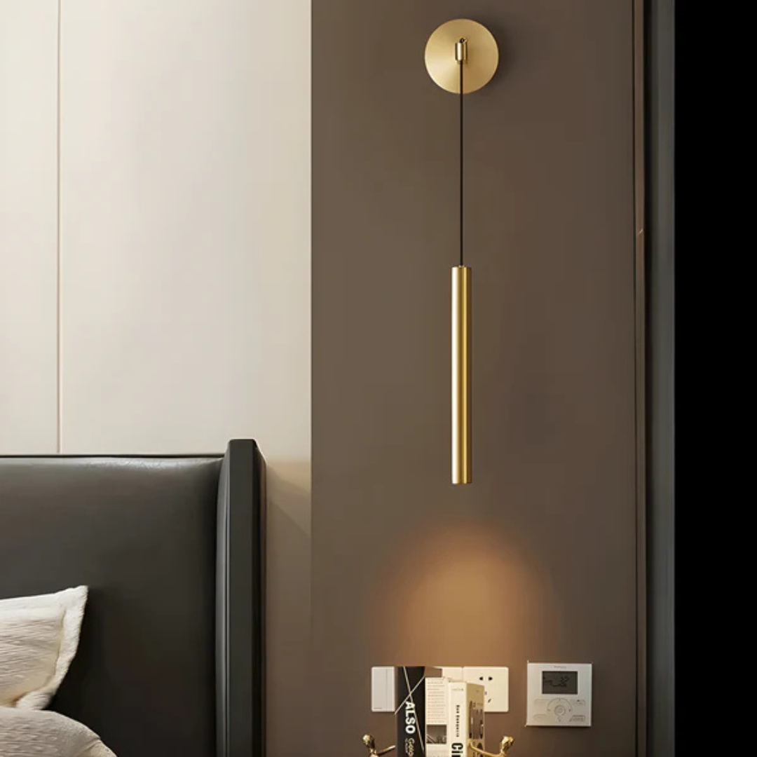 Nyra Copper Wall Light For Living Rooms By Deretia Minimalist Design